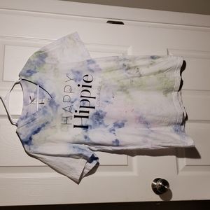 Happy hippie tie dye t-shirt
